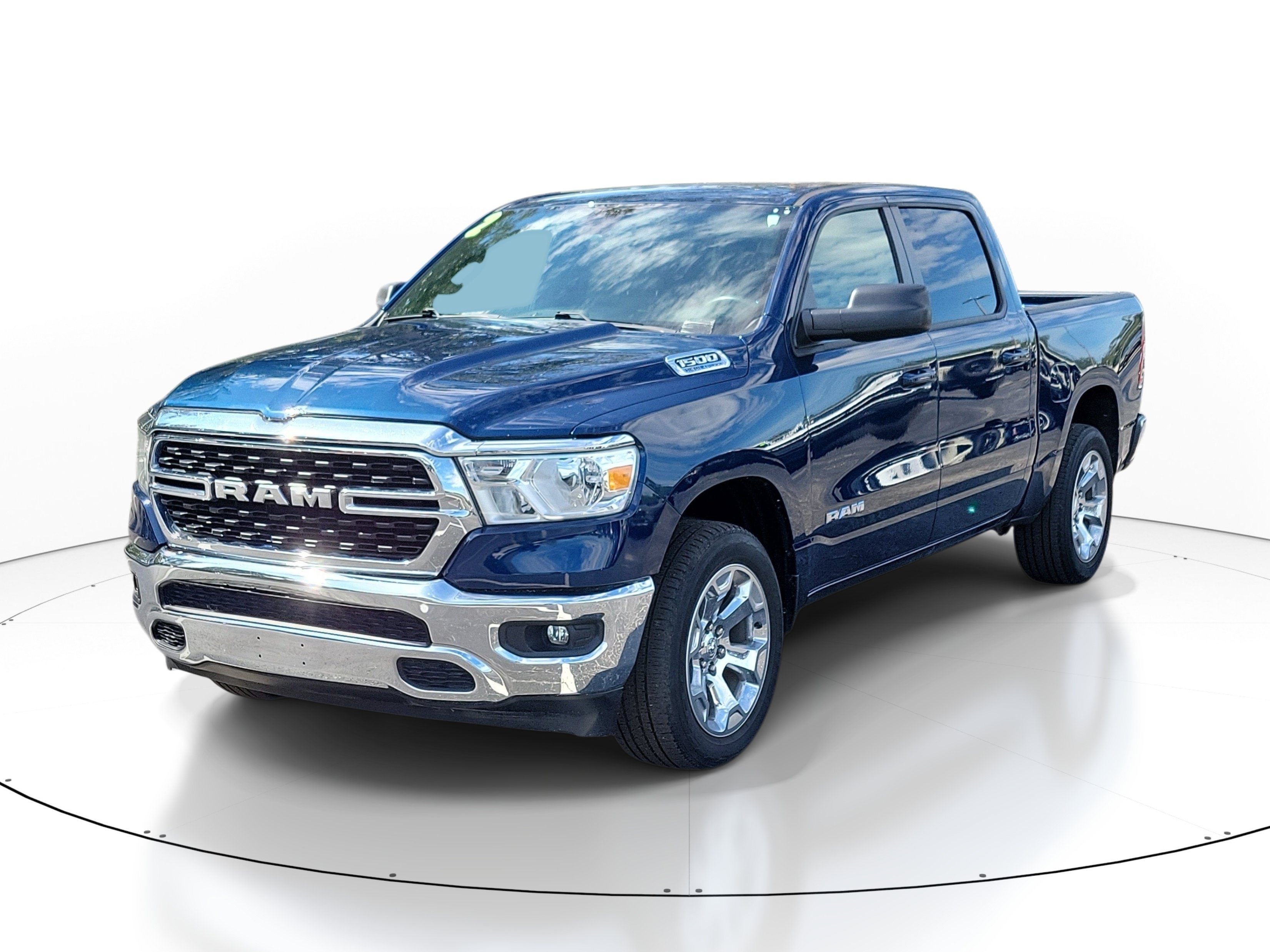 Used 2022 Patriot Blue Pearlcoat Ram Big Horn image 2
