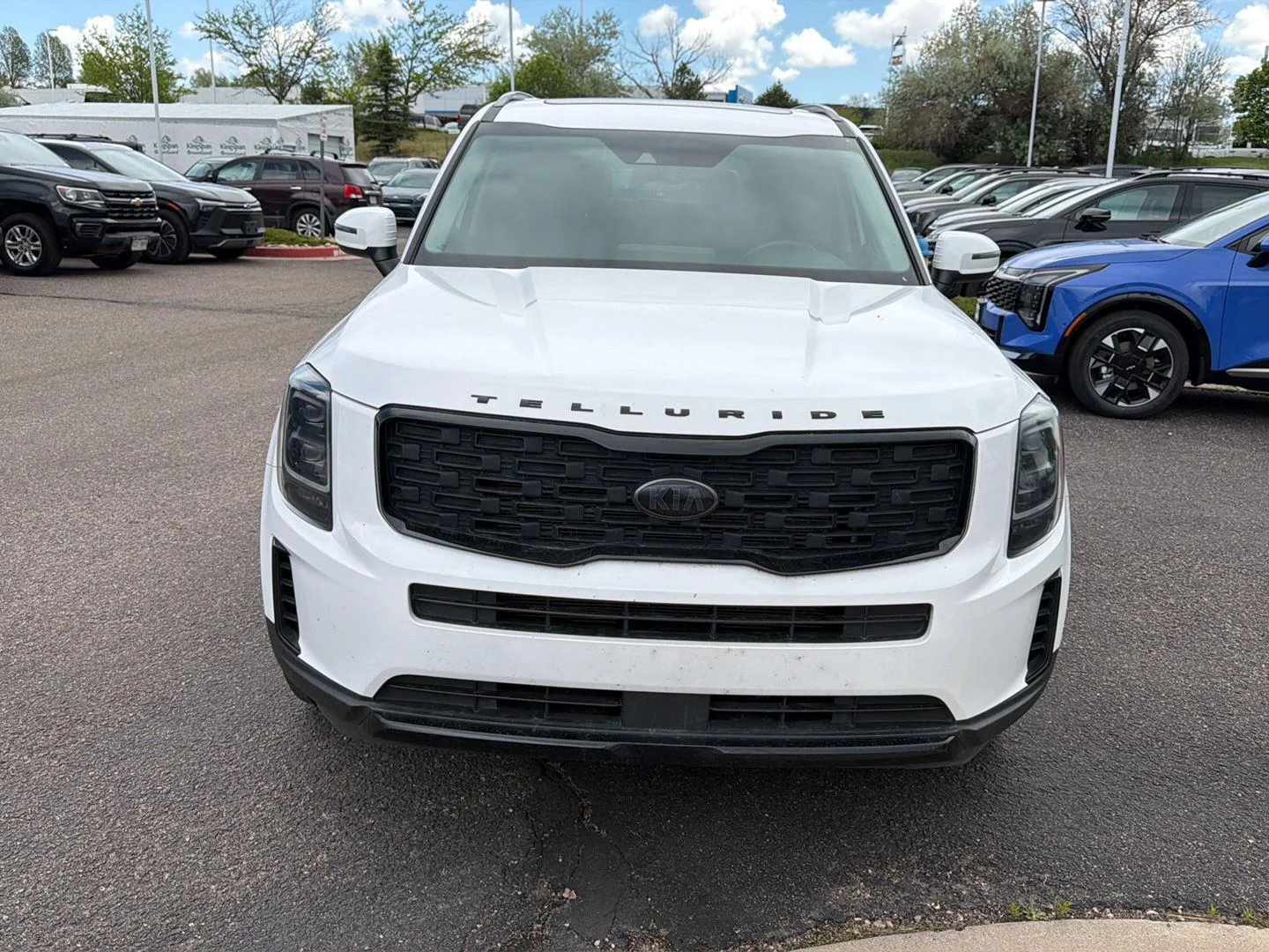 Used 2021 Glacial White Pearl Kia EX image 2