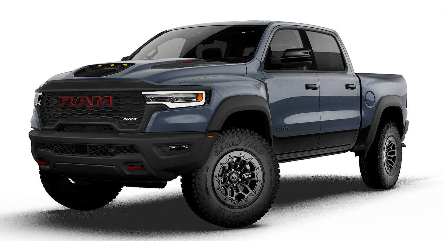 New 2027 Forged Blue Metallic Exterior Paint RAM TRX image 1
