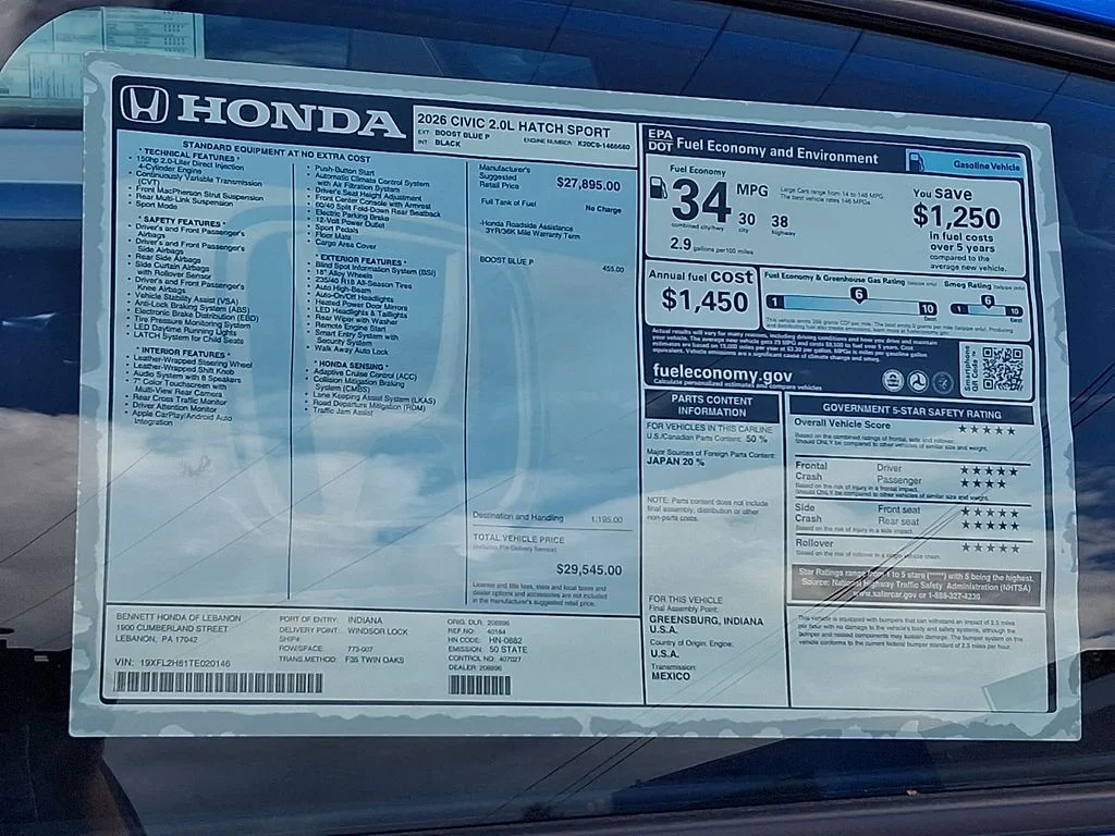 New 2026  Honda Sport image 3