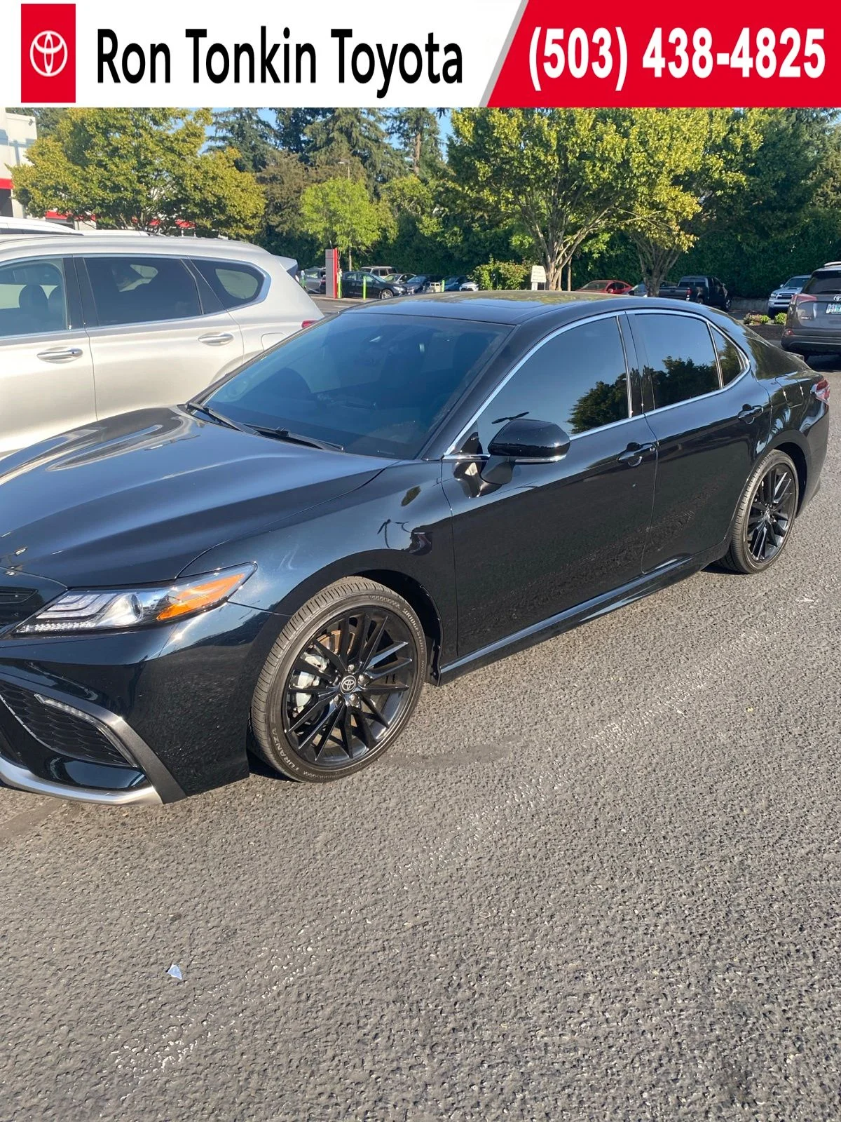 Used 2024 Midnight Black Metallic Toyota XSE image 1
