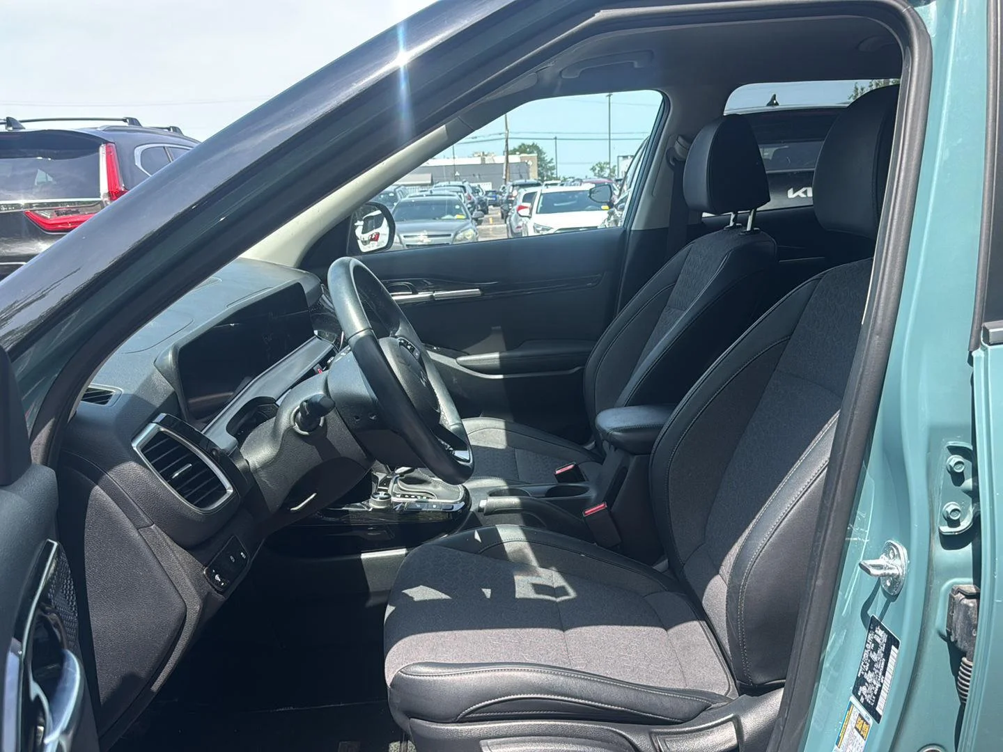 Used 2024 Pluton Blue/Fusion Black Roof Kia S image 11