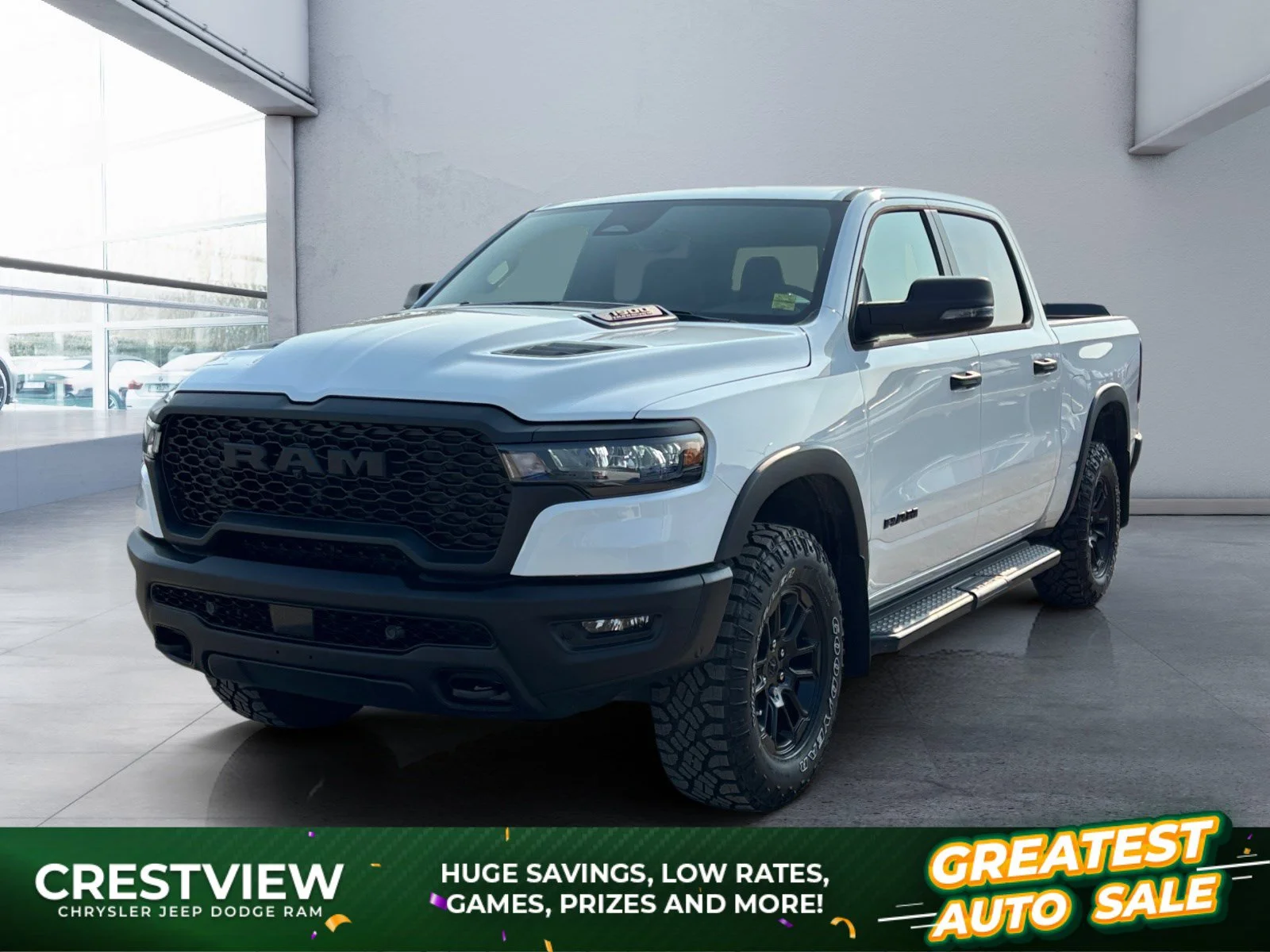 New 2026 Bright White Ram Rebel image 1