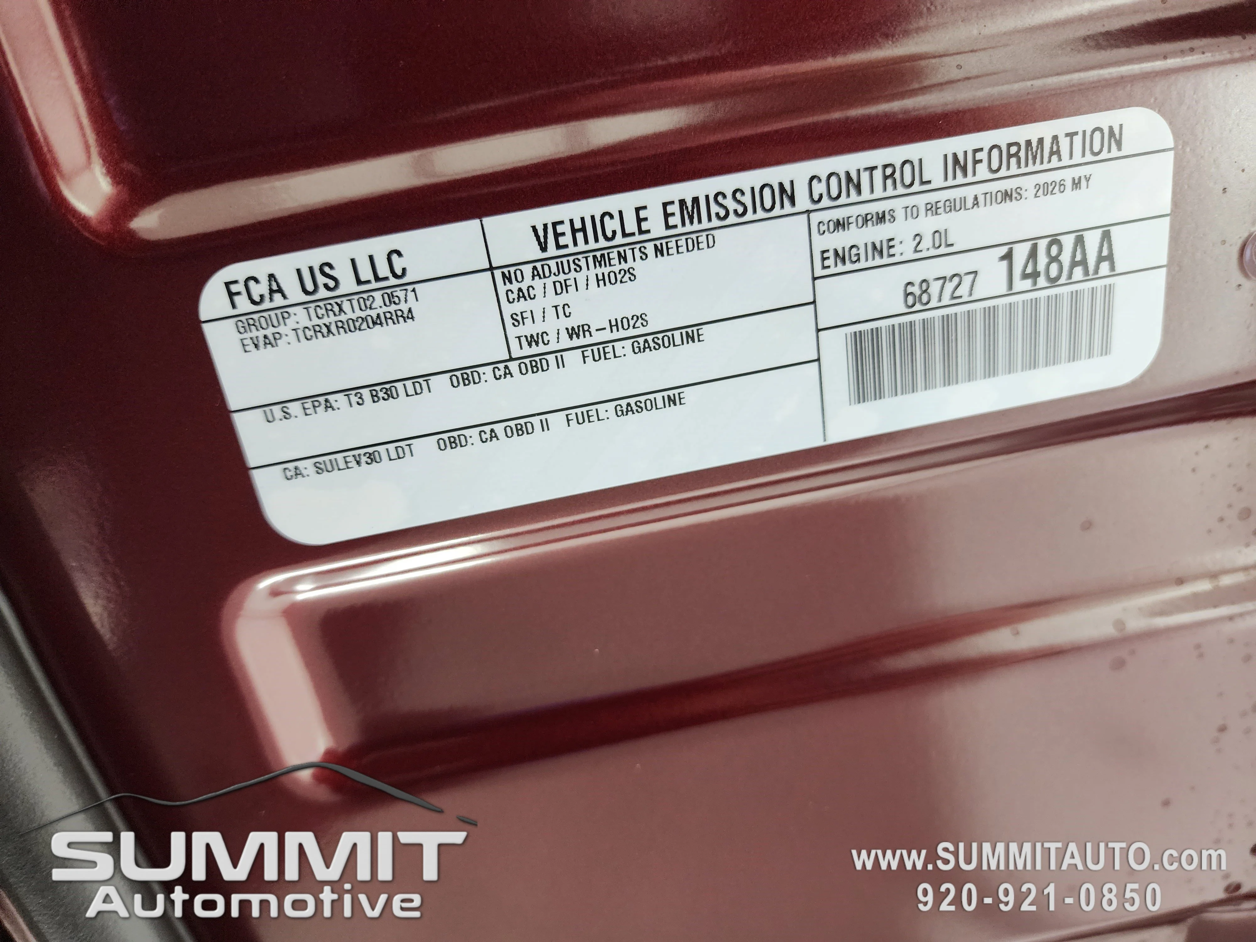 New 2026 Velvet Red Pearl-Coat Exterior Paint Jeep Altitude image 20