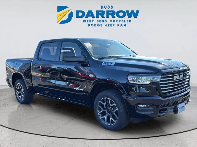 New 2027 Diamond Black Crystal Pearl-Coat Exterior Paint RAM Laramie image 7