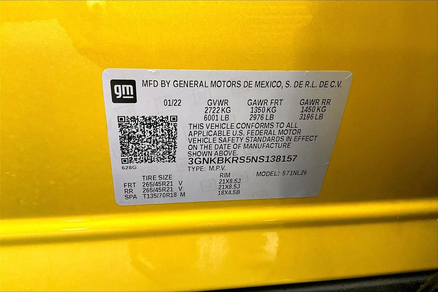 Used 2022 Nitro Yellow Metallic Chevrolet RS image 35