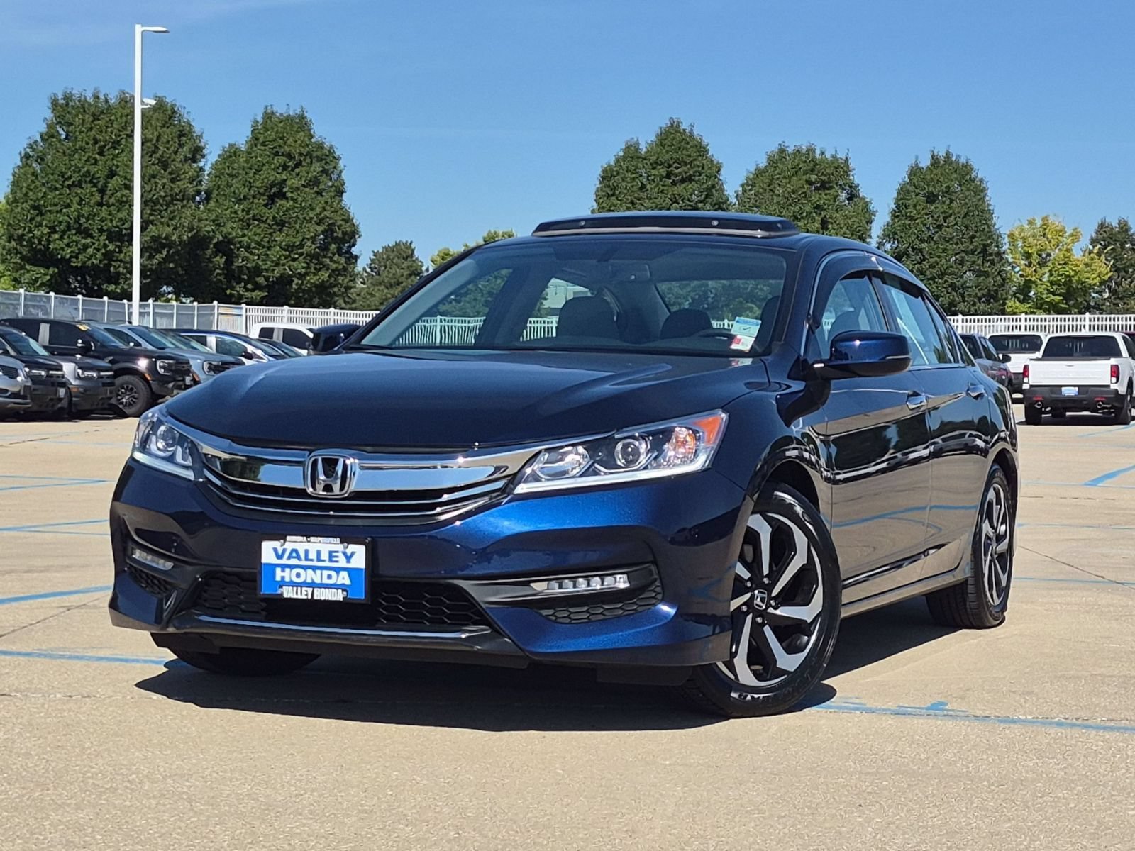 Certified Used 2016 Obsidian Blue Pearl Honda EX-L Sedan image 2