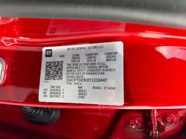 New 2026 Radiant Red Tintcoat Chevrolet Z71 image 15