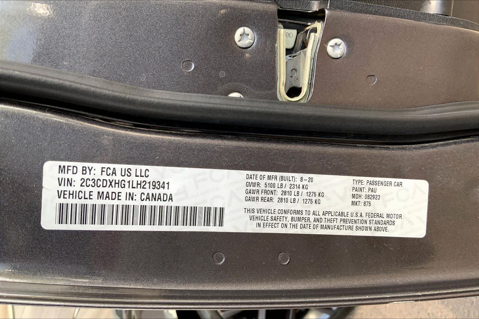 Used 2020 Granite Pearlcoat Dodge GT image 37