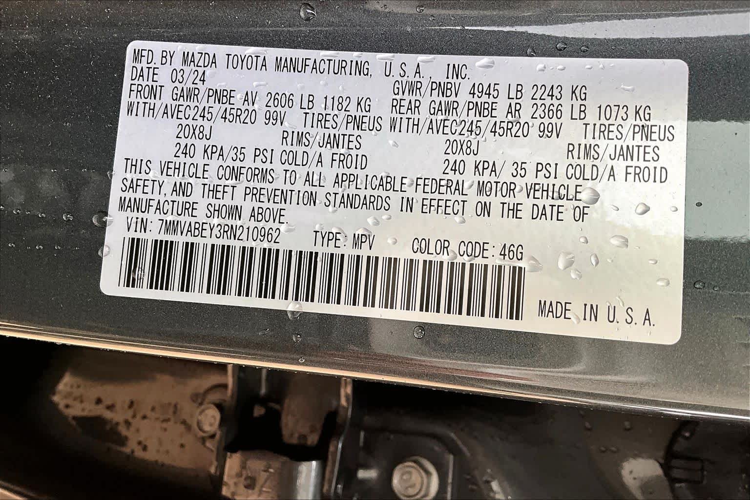 Used 2024 Machine Gray Metallic Mazda 2.5 Turbo Premium Plus Package image 34