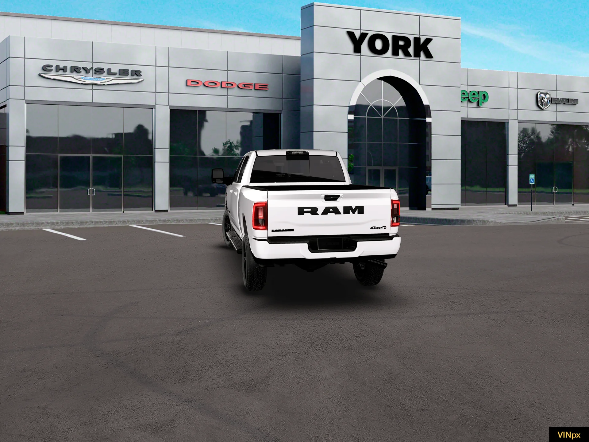 New 2026 Bright White Clear-Coat Exterior Paint RAM LARAMIE image 22