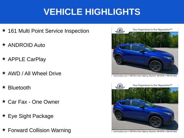 Used 2024 Sapphire Blue Pearl Subaru Base image 3