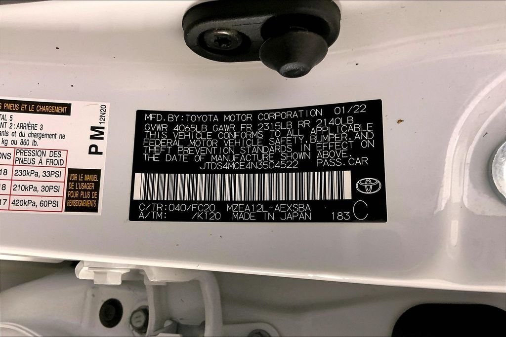 Used 2022 White Toyota SE image 31