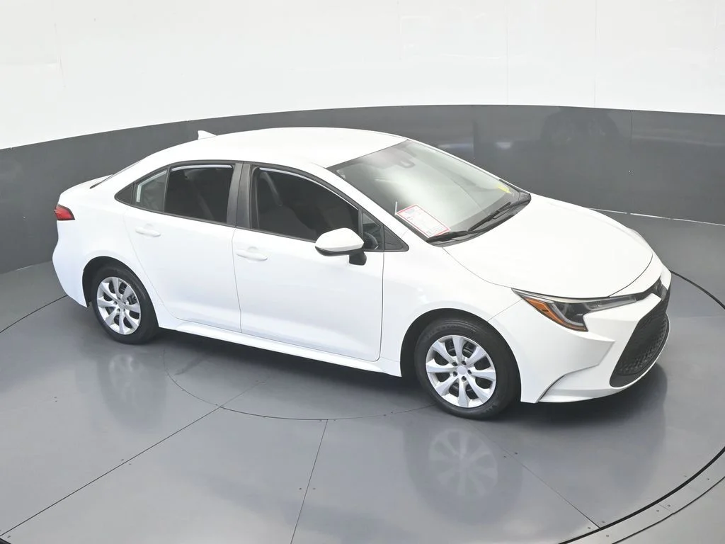Used 2021 Super White Toyota LE image 42