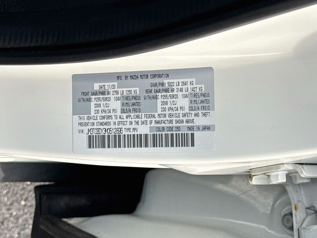 Used 2021 Snowflake White Pearl Mica Mazda Grand Touring image 35