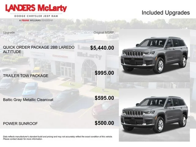 New 2026 Baltic Gray Metallic Clear-Coat Exterior Paint Jeep Altitude image 3