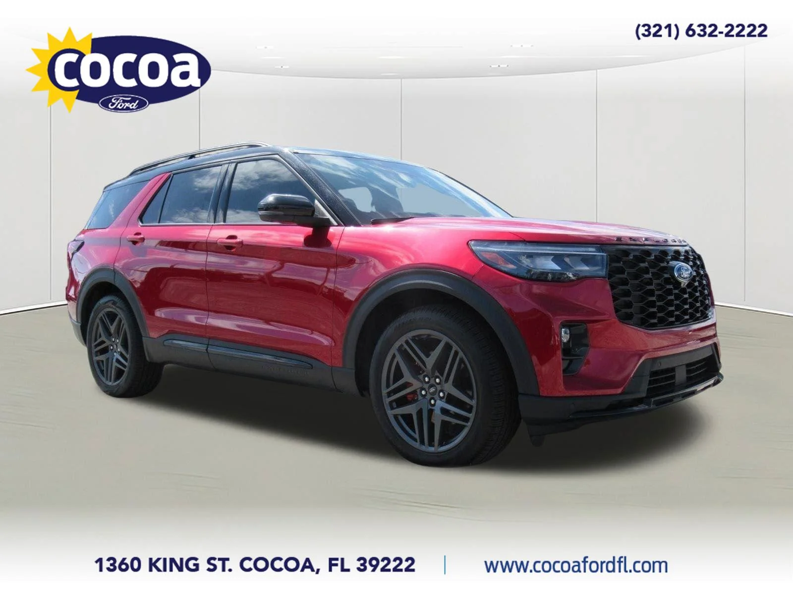 New 2025 Rapid Red Metallic Tinted Clea Ford ST image 1