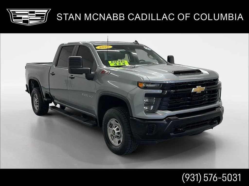 Used 2025 Sterling Gray Metallic Chevrolet WT image 1