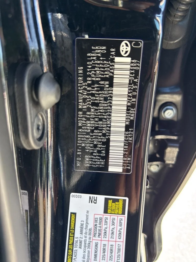Used 2025 Black Toyota SE image 34