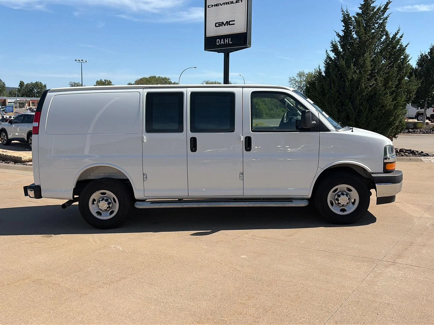 Used 2025 Chevrolet Express Cargo Work Van with VIN 1GCWGAFP8S1194709 for sale in Winona, Minnesota