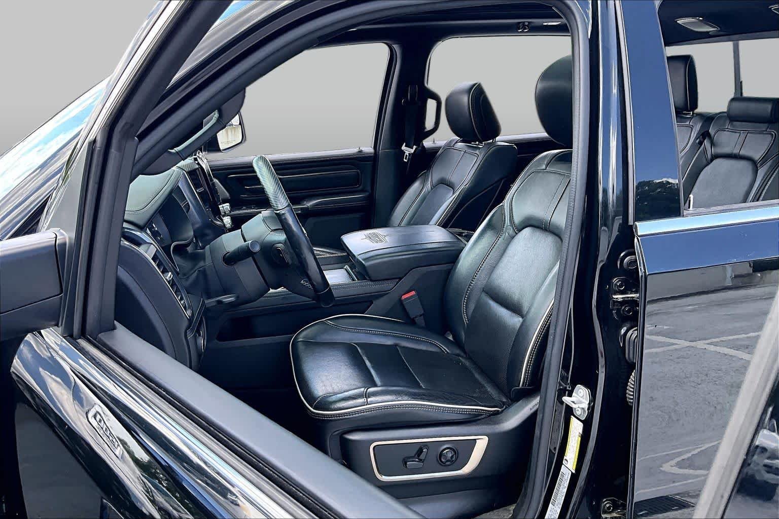 Used 2020 Diamond Black Crystal Pearlcoat Ram Limited image 8