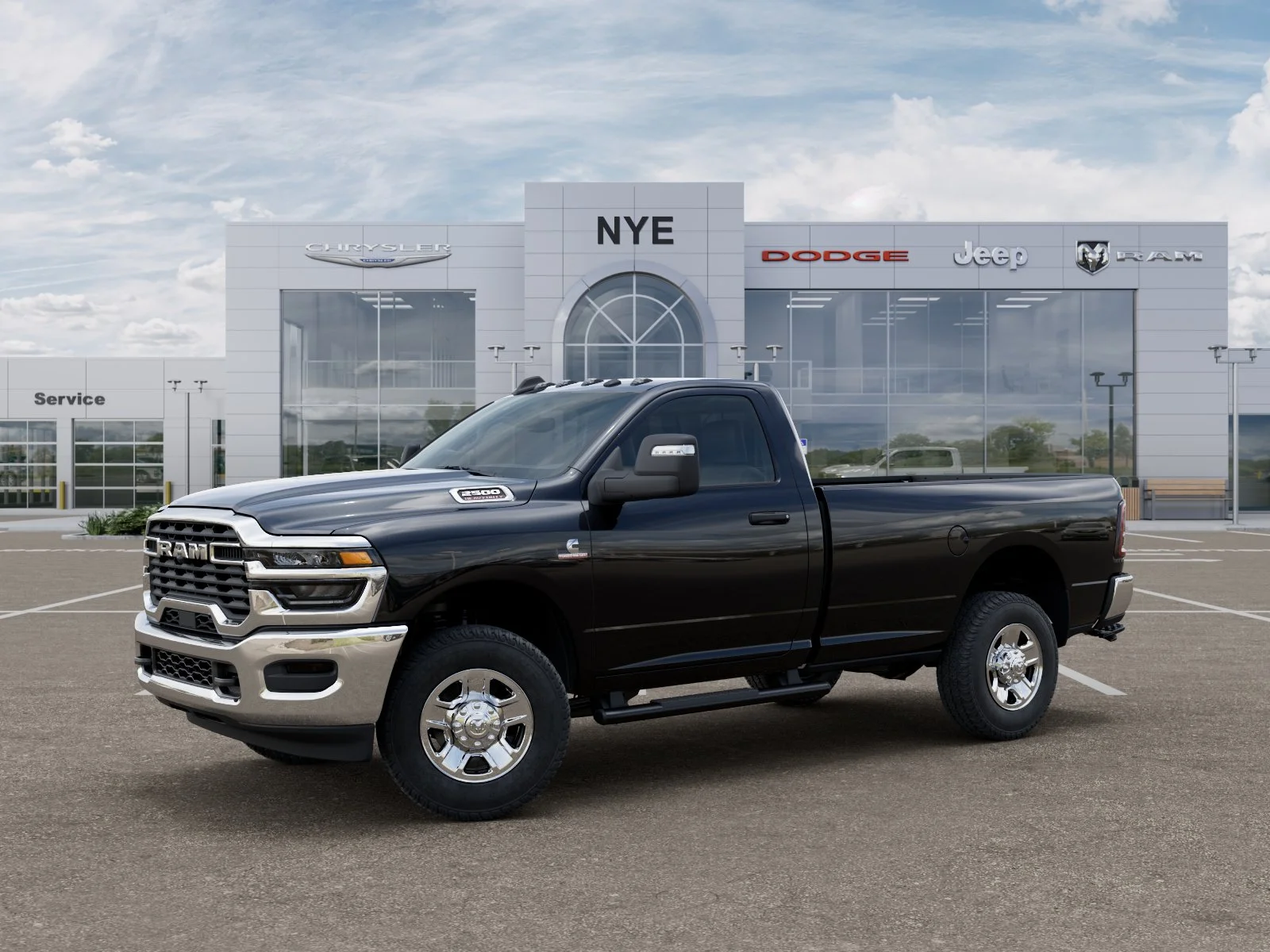 New 2026 Diamond Black Crystal Pearl-Coat Exterior Paint RAM Tradesman image 28