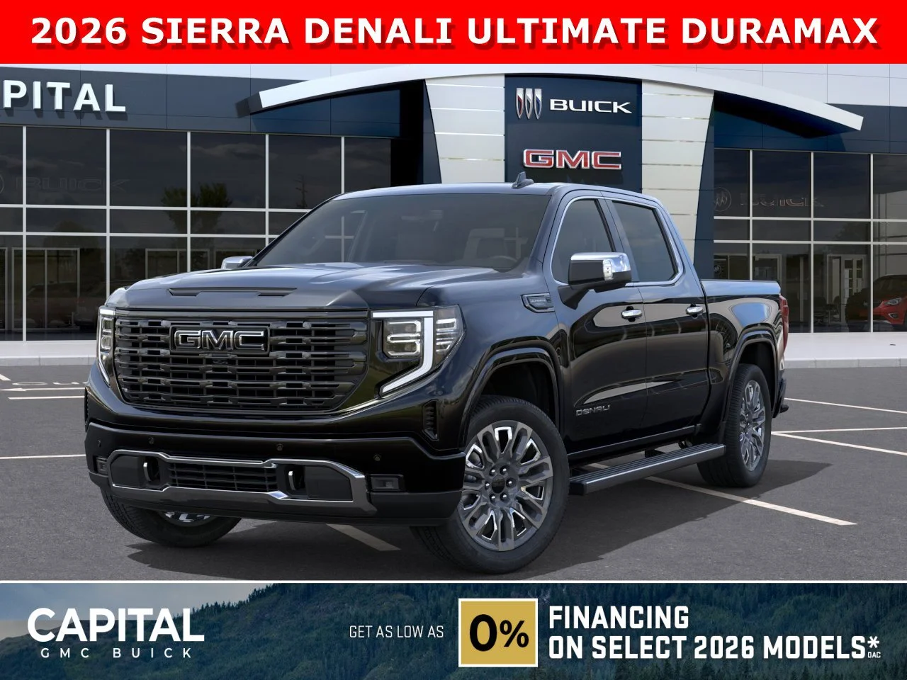 New 2026 ONYX BLACK GMC Denali Ultimate image 1