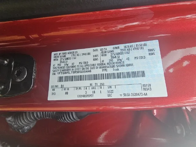 Used 2024 Red Ford Lariat image 34
