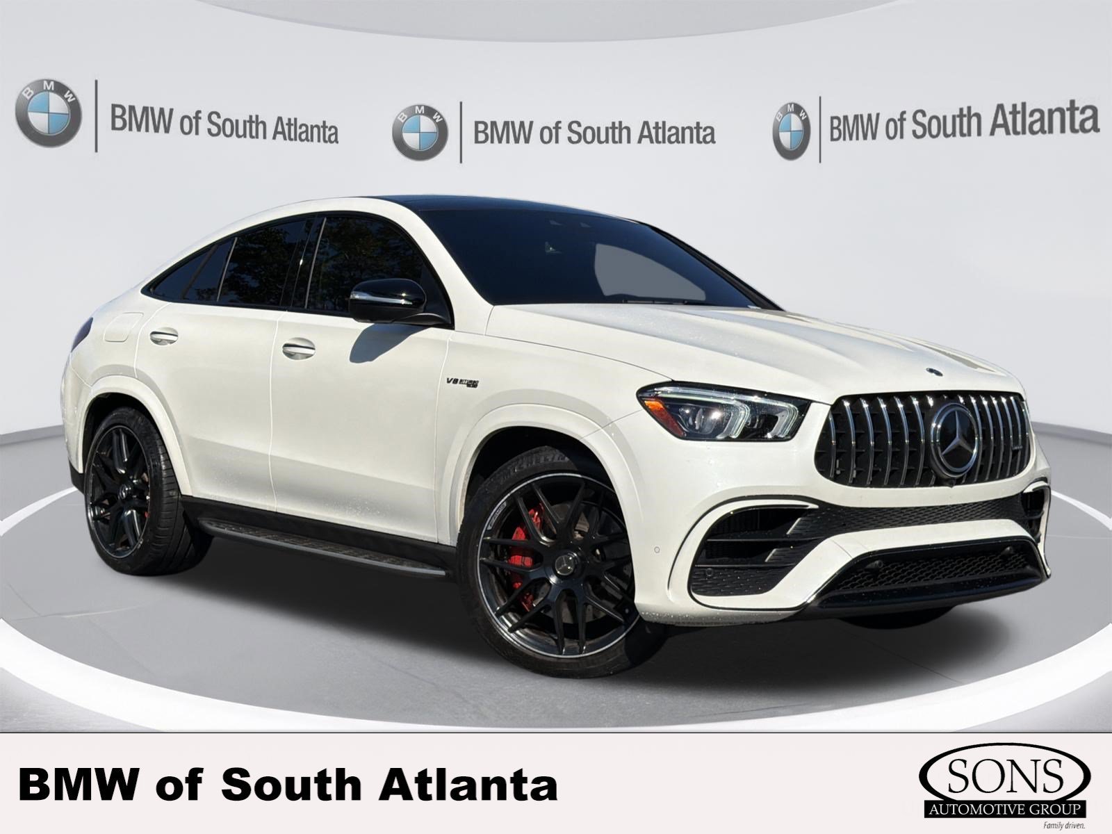 Used 2021 designo Diamond White Metallic Mercedes-Benz AMG® GLE 63 S image 1