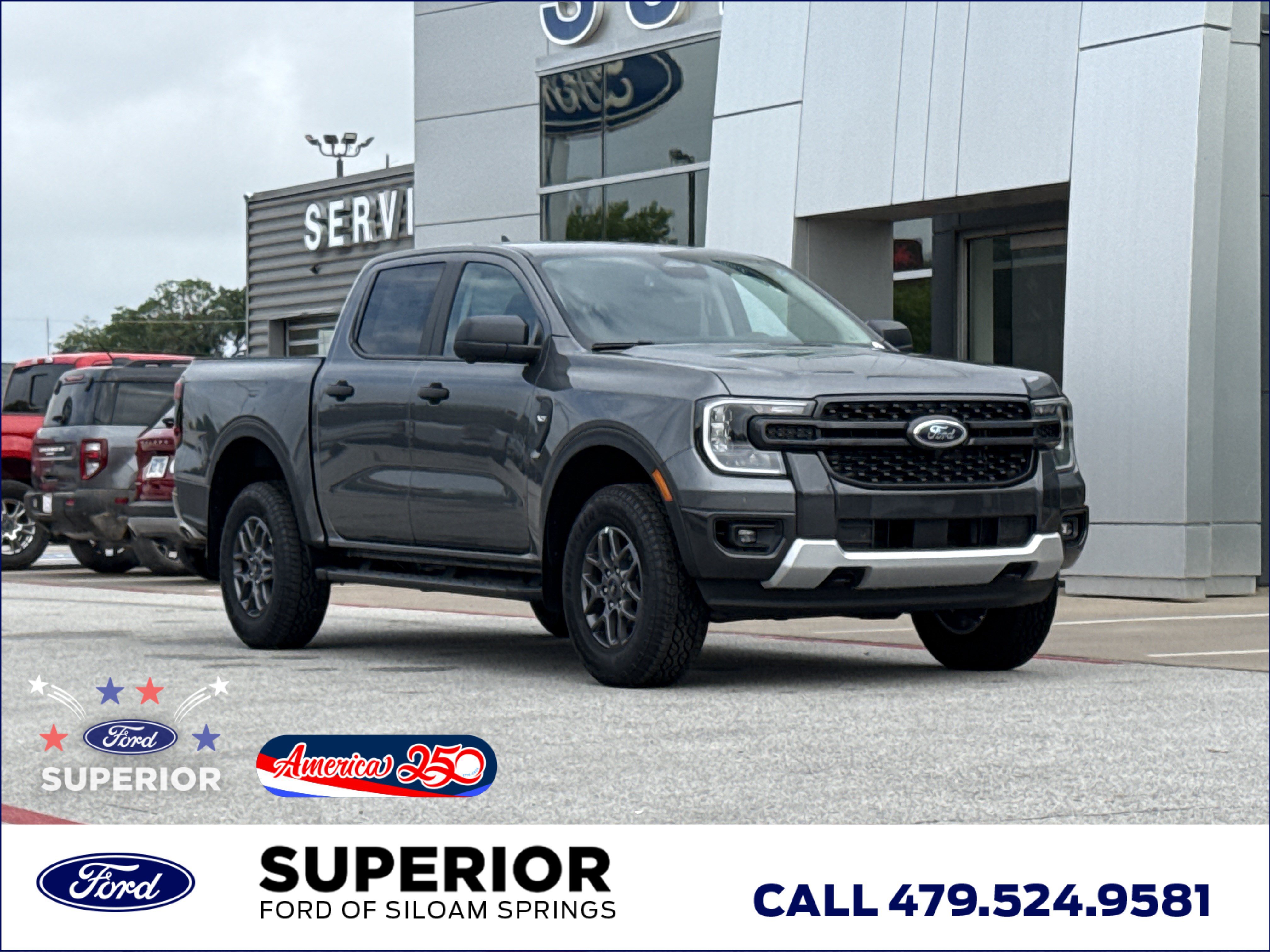 New 2026 Carbonized Gray Metallic Ford XLT 4WD image 1