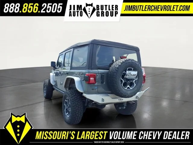 Certified Used 2022 Gray Jeep Unlimited Rubicon 4xe image 2
