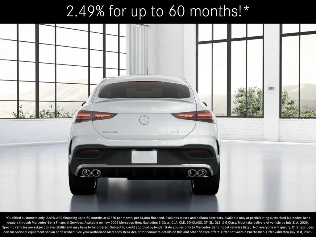 New 2026 MANUFAKTUR Moonlight White Metallic Mercedes-Benz AMG® GLE 53 4MATIC+ Coupe image 67