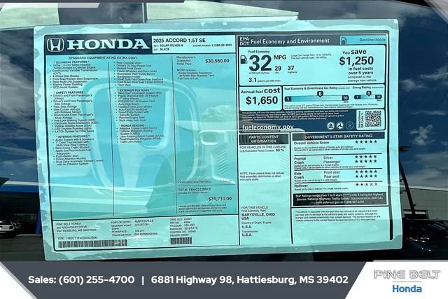 2025 Honda Accord SE - Photo 24