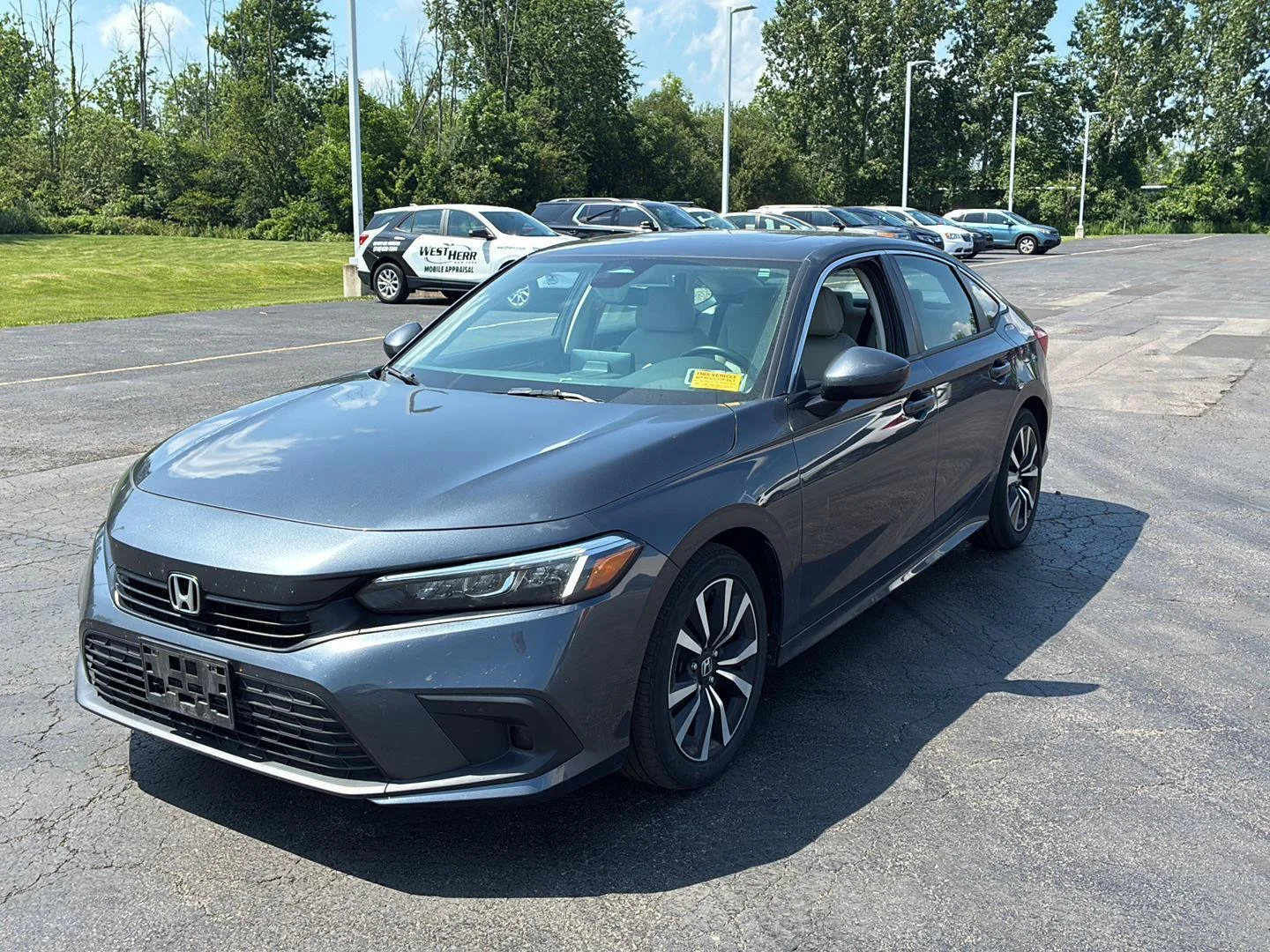 Used 2024 Meteorite Gray Metallic Honda EX image 12