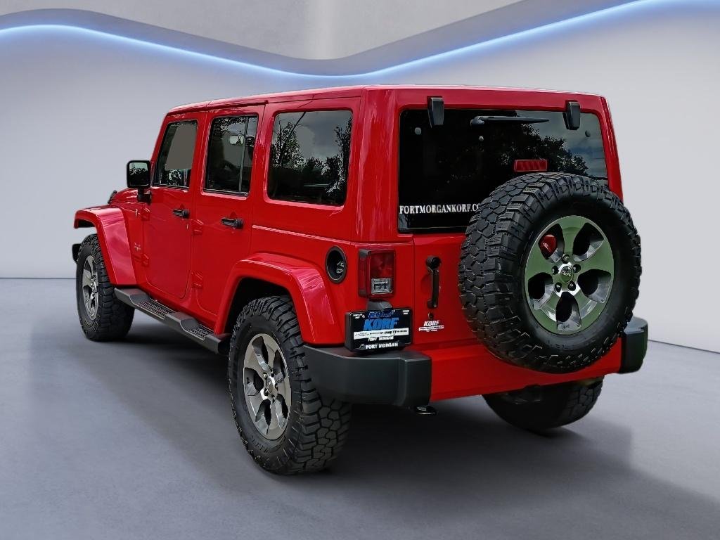 Used 2017 Firecracker Red Clearcoat Jeep Sahara image 3