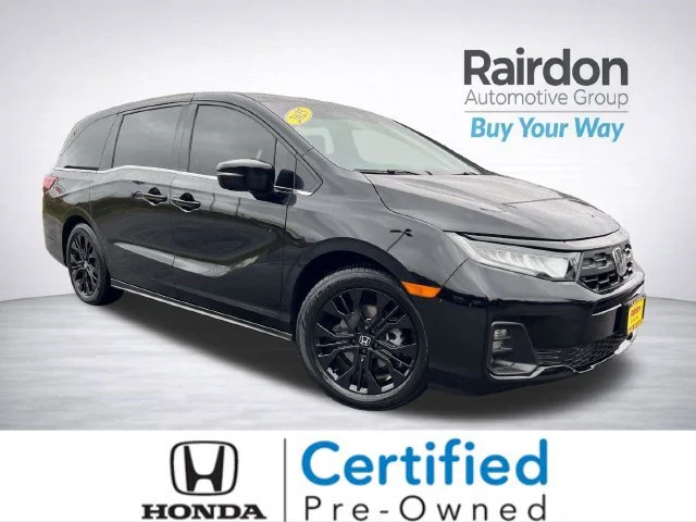 Certified Used 2025 Crystal Black Pearl Honda Sport-L image 1