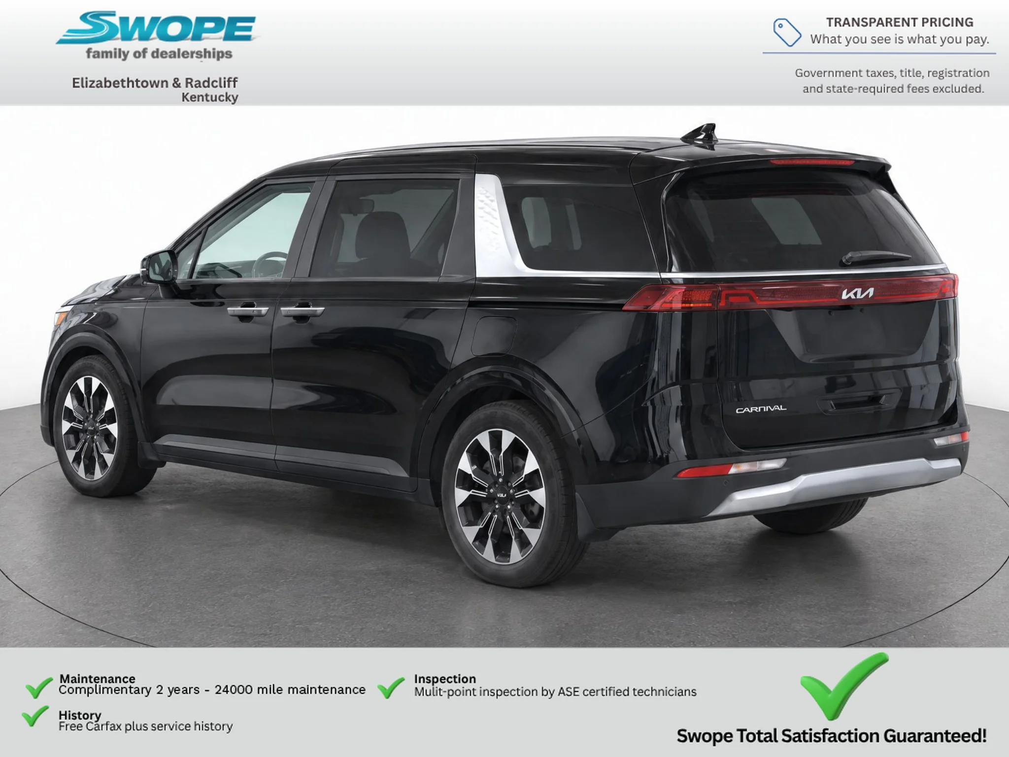 Used 2024 Aurora Black Pearl Kia EX image 7