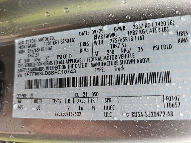 Used 2025 Silver Ford XLT image 33