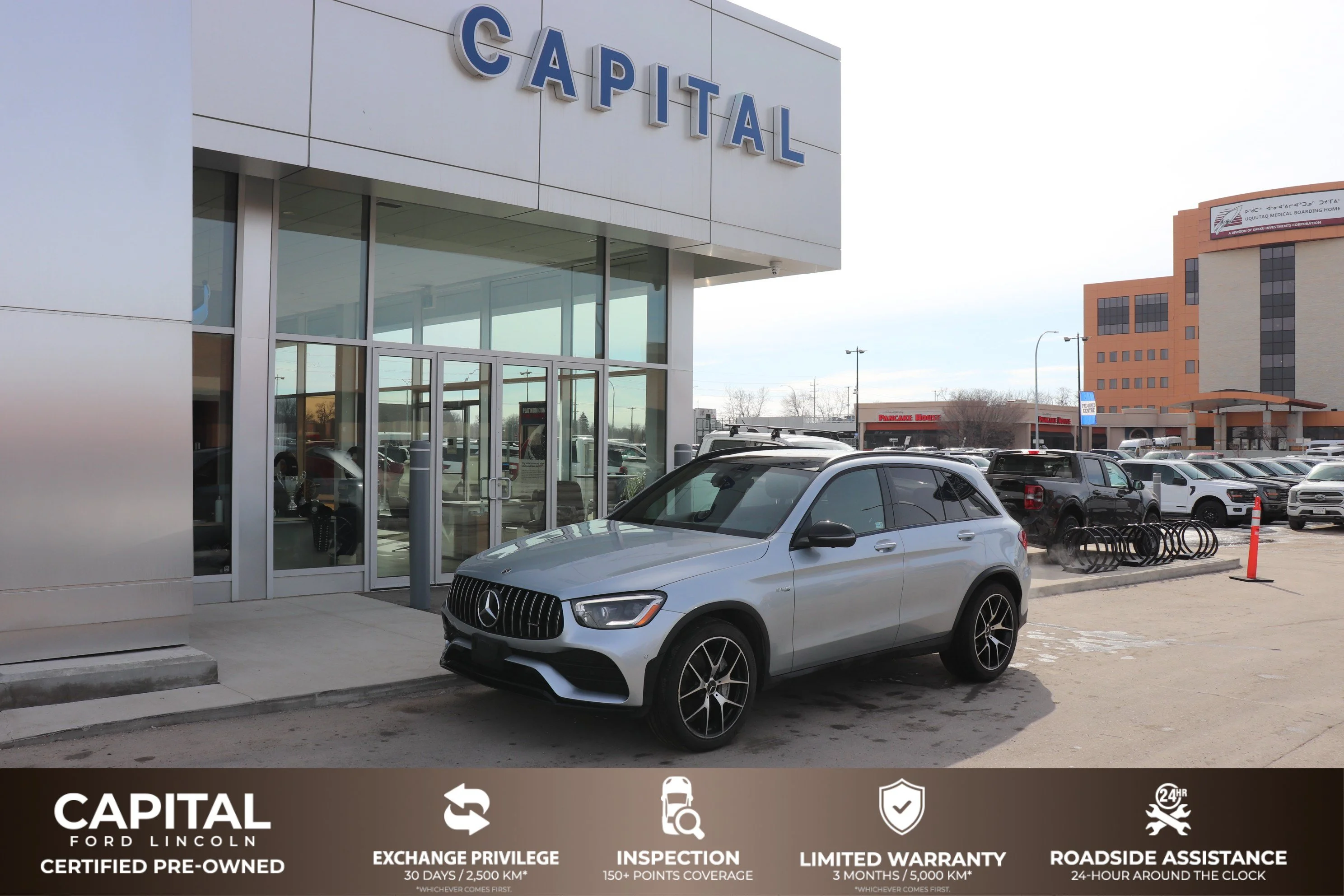Certified Used 2021 Silver Mercedes-Benz AMG GLC 43 4MATIC SUV image 1