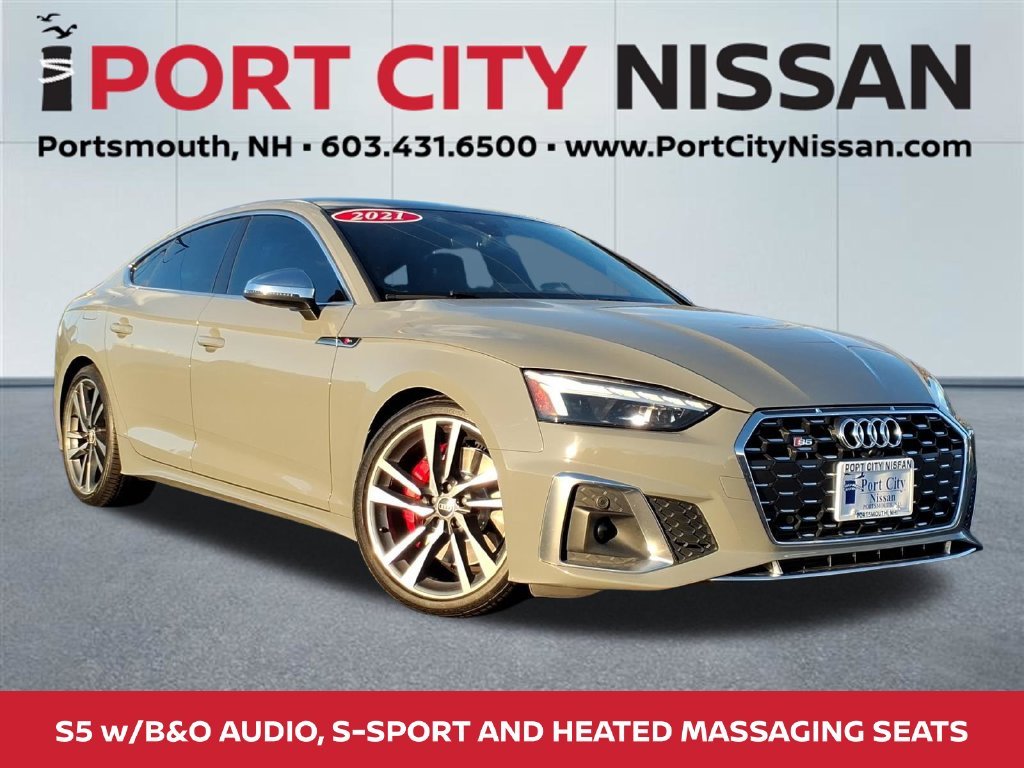 Used 2021 Quantum Gray Audi 3.0T Premium Plus w/s-sport + b&o 3d audio image 1