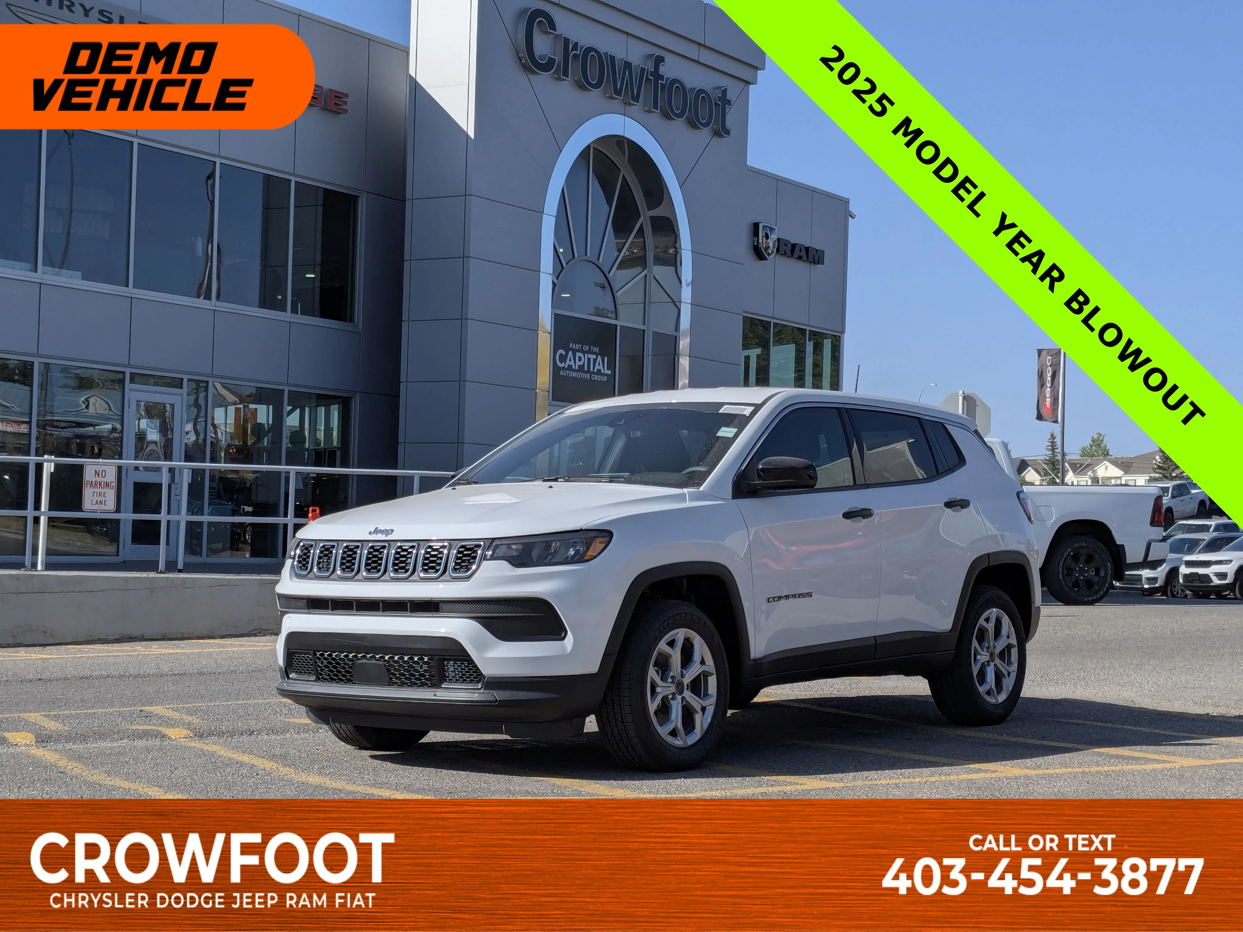 New 2025 White Jeep Sport - - Forward Collision Warning - LED Head Lamps - Heated Seats and More! image 1