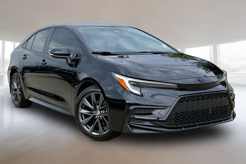 Used 2025 Midnight Black Metallic Toyota SE image 11