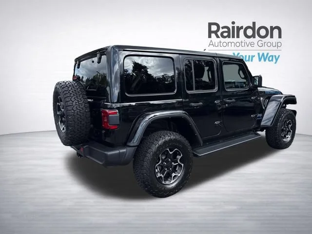 Used 2021 Black Clearcoat Jeep Unlimited Rubicon 4xe image 7