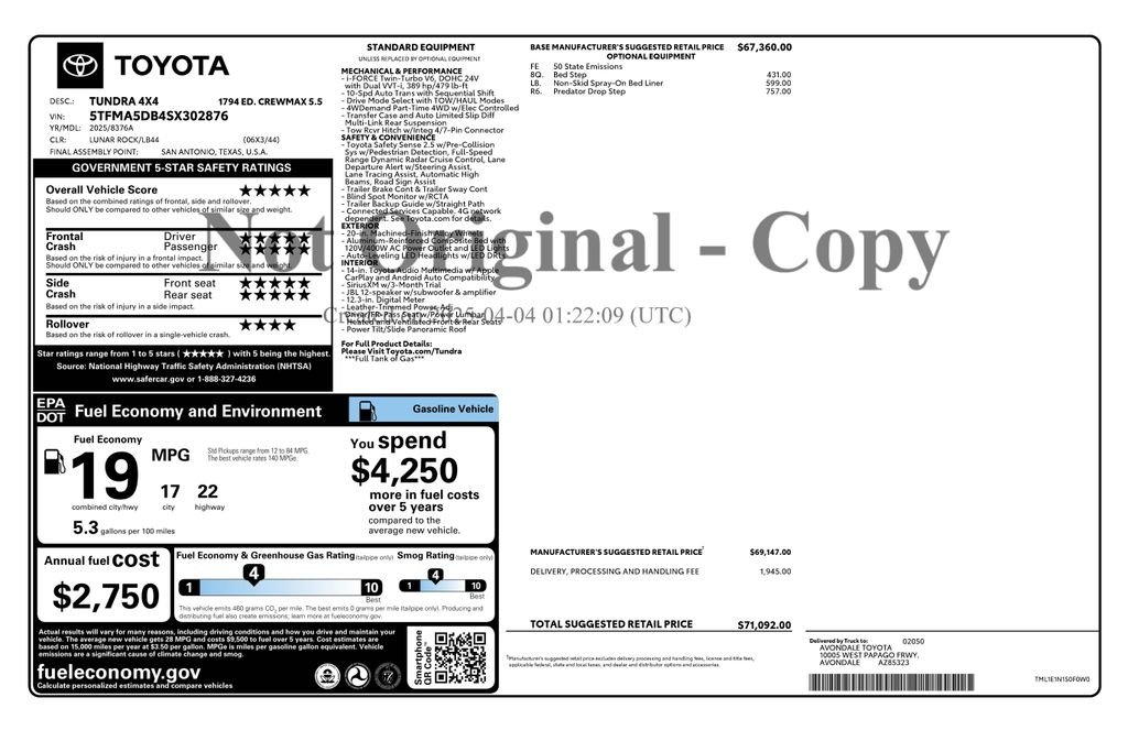 Certified Used 2025  Toyota 1794 image 4