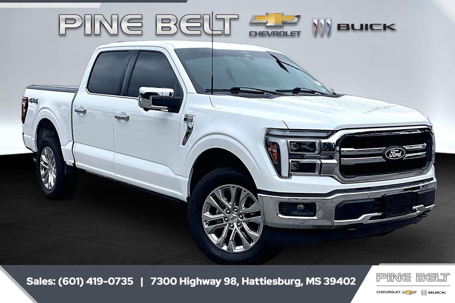 Star White Metallic Tri-Coat 2025 Ford F-150 Pickup Truck Four-Wheel Drive Automatic