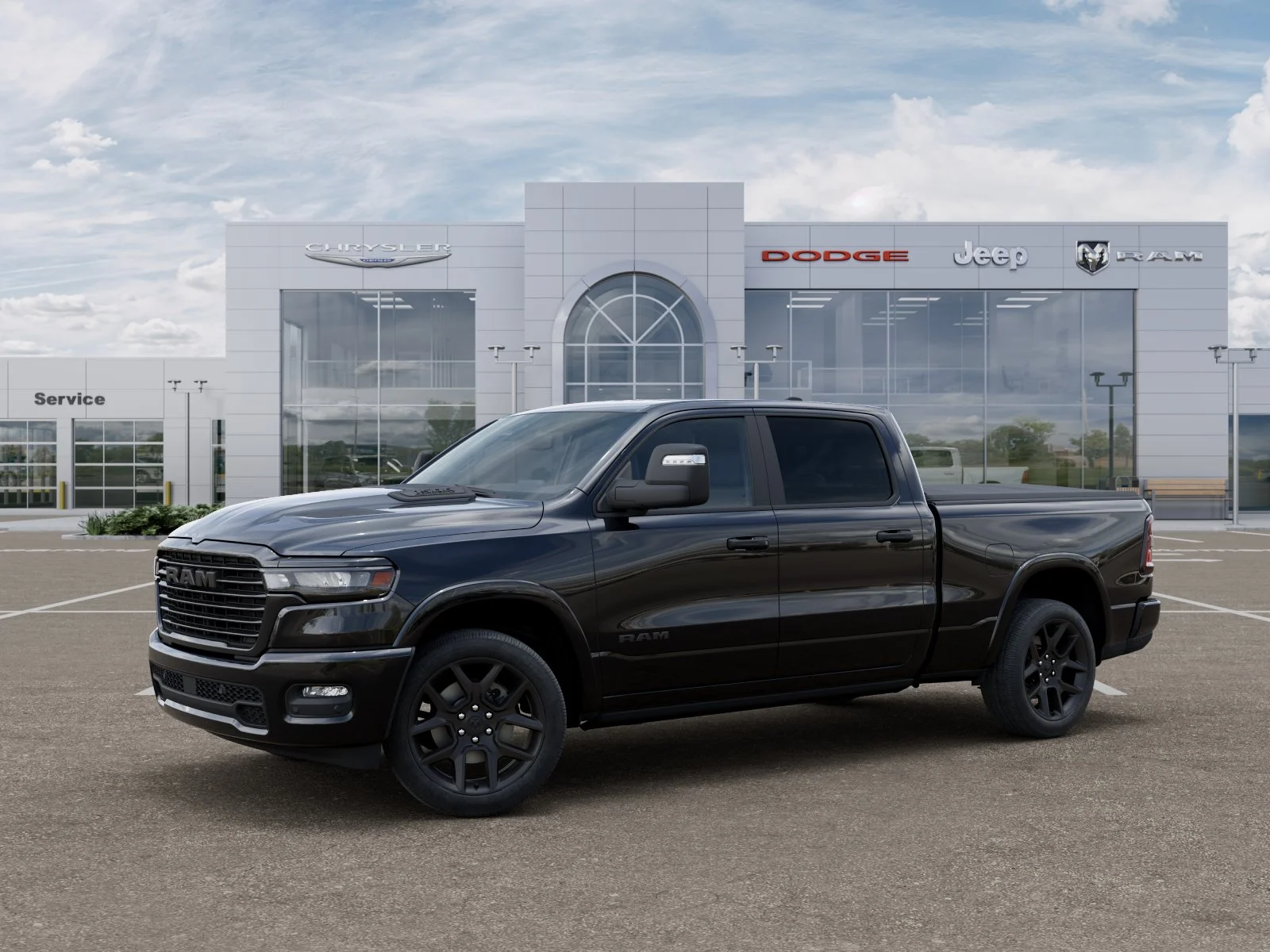 New 2026 Diamond Black Crystal Pearl-Coat Exterior Paint RAM Laramie image 29
