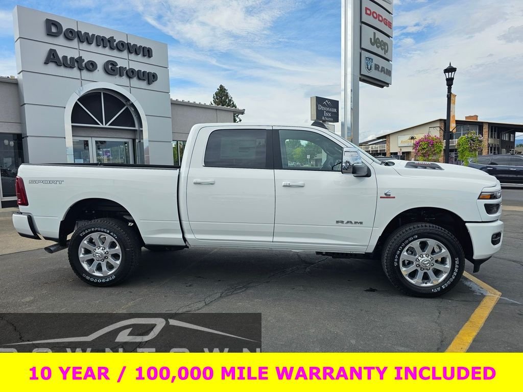New 2026 Bright White Clear-Coat Exterior Paint RAM Laramie image 2