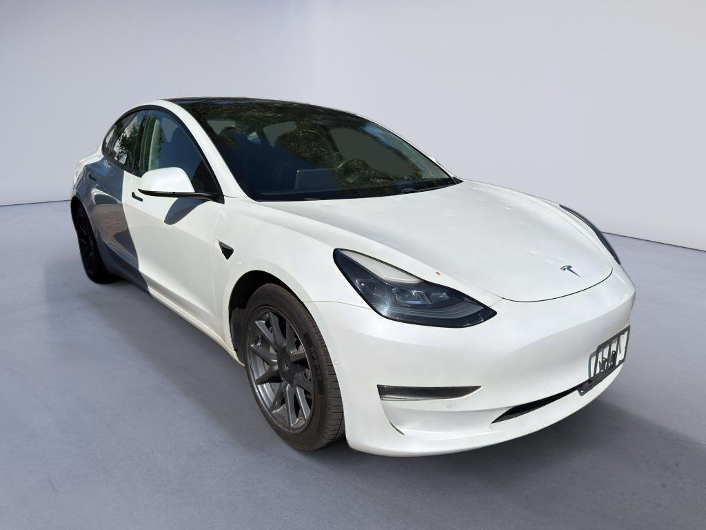 Used 2021 Pearl White Multi-Coat Tesla Long Range image 3