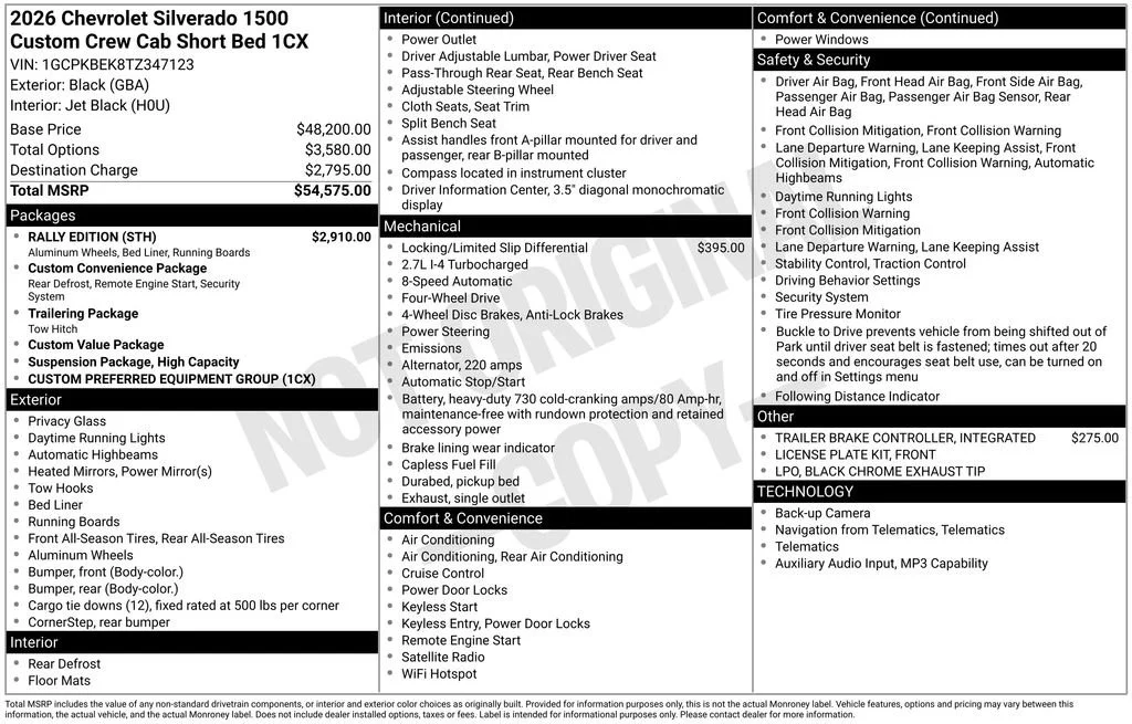 2026 Chevrolet Silverado 1500 Custom 4X4 Crew Cab Short Box's photo
