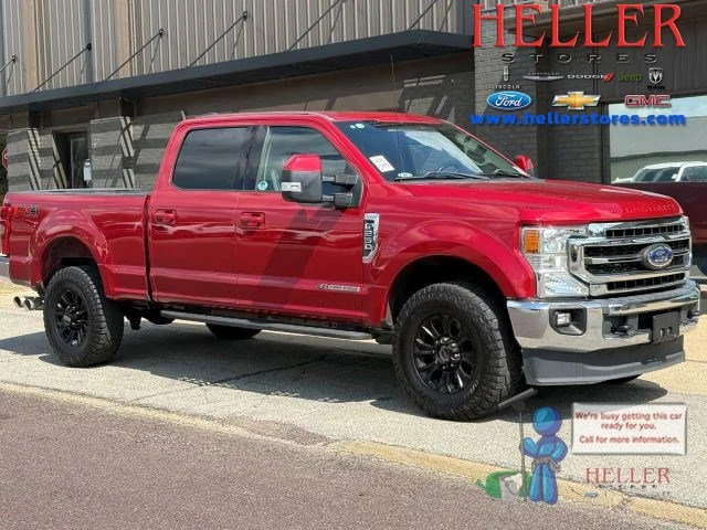 Used 2021 Rapid Red Metallic Tinted Clearcoat Ford LARIAT image 1